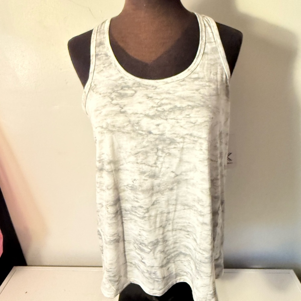 Marble Print Sleeveless Top